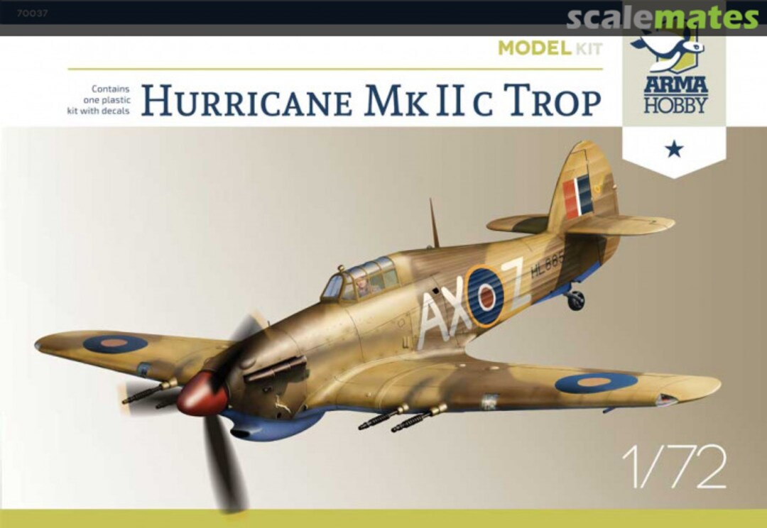 Boxart Hurricane Mk II c Trop 70037 Arma Hobby