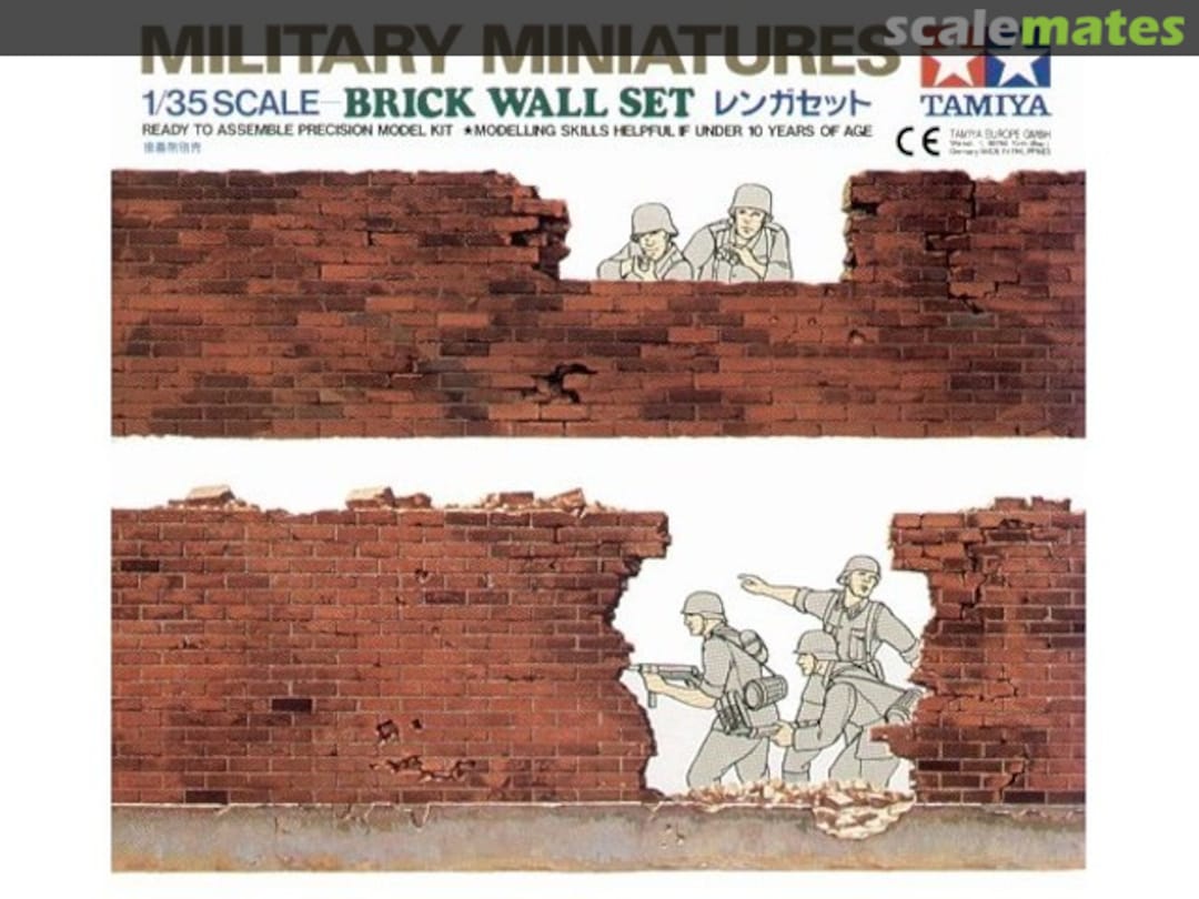 Boxart Brick Wall Set 35028 Tamiya