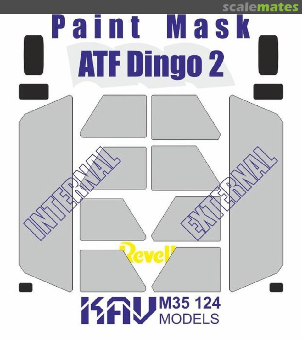 Boxart ATF Dingo 2 paint masks KAV M35 124 KAV models