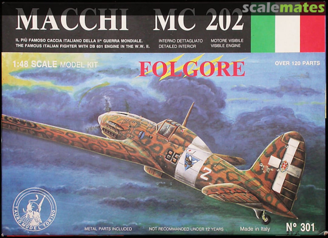 Boxart Macchi MC 202 Folgore 301 Tauro Model