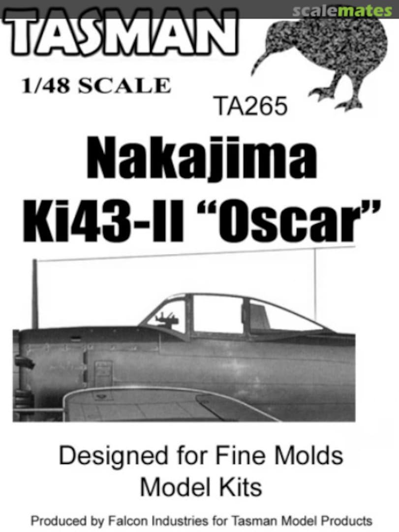 Boxart Nakajima Ki43-II "Oscar" TA265 Tasman Model Products