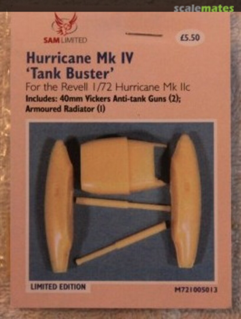 Boxart Hurricane Mk IV Tank Buster M721005013 SAM Publications