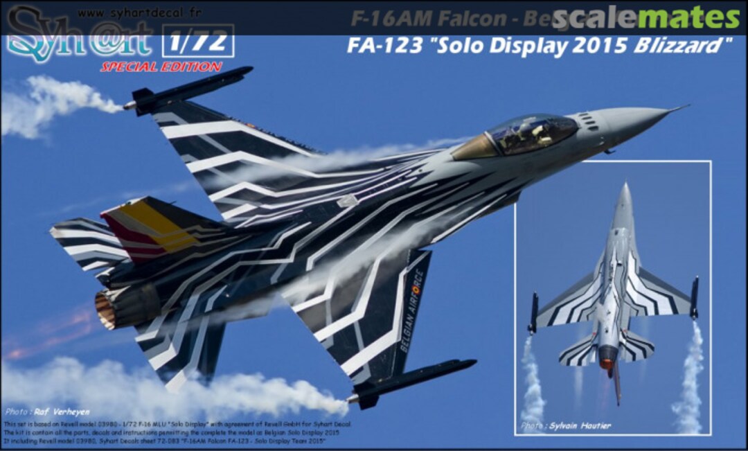 Boxart F-16AM Falcon - Belgian Air Force FA-123 "Solo Display 2015"  Syhart