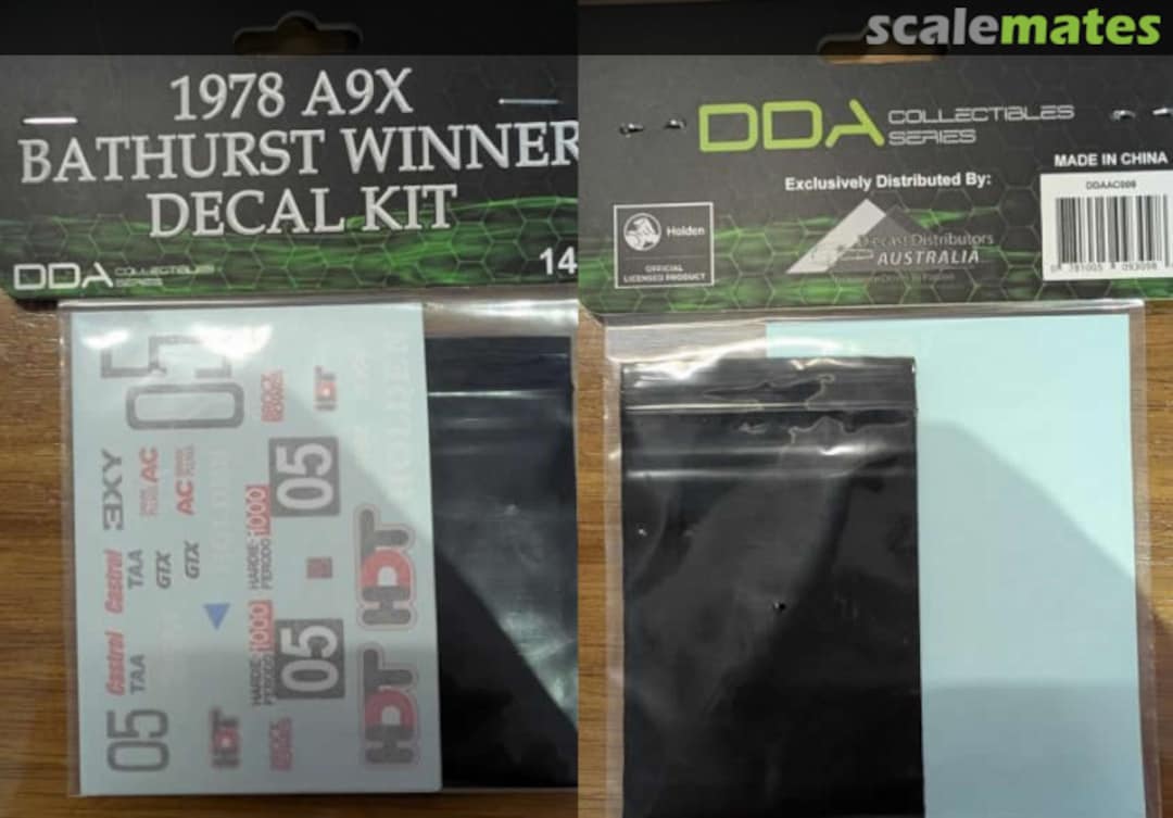 Boxart 1978 A9X Bathurst Winner Decal Kit DDAAC009 DDA