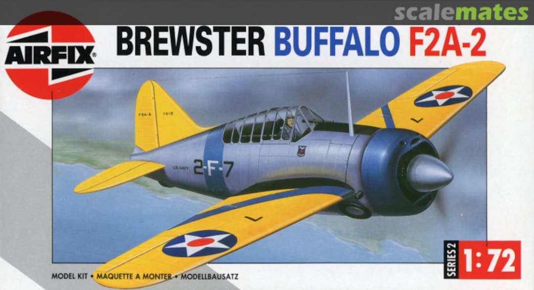 Boxart Brewster Buffalo F2A-2 02050 Airfix