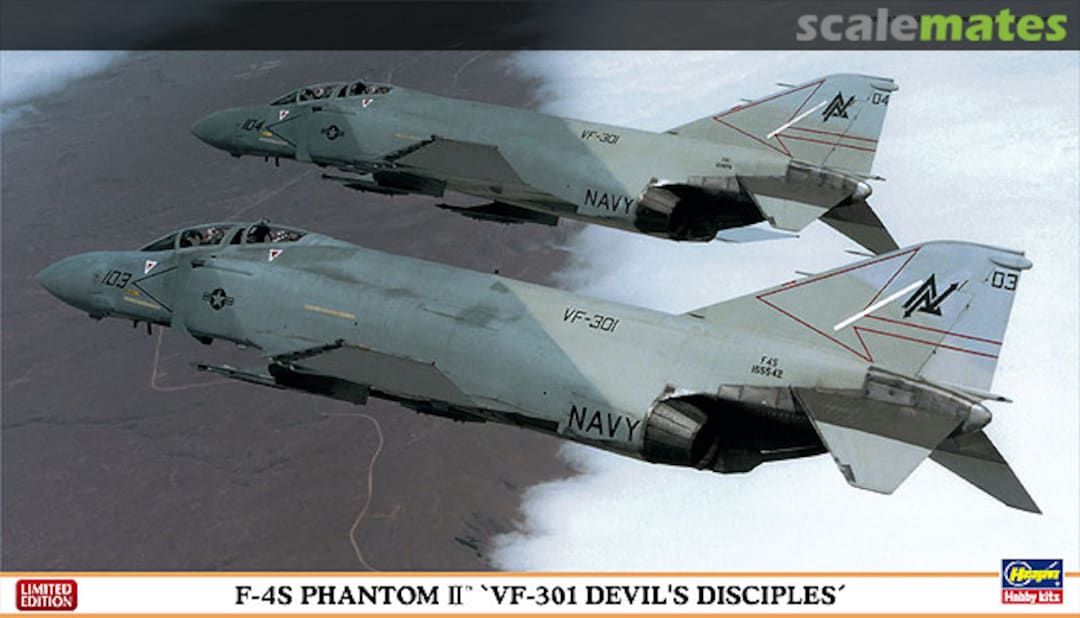 Boxart F-4S Phantom II `VF-301 Devil's Disciples´ 02023 Hasegawa