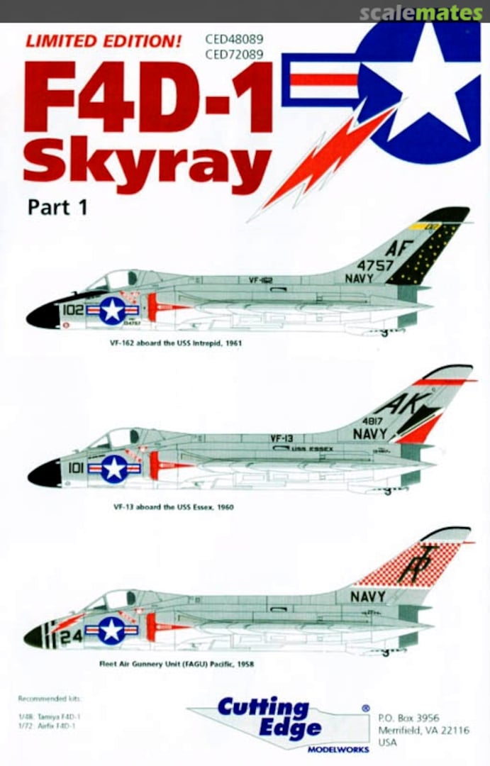 Boxart F4D-1 Skyray CED48089 Cutting Edge Modelworks