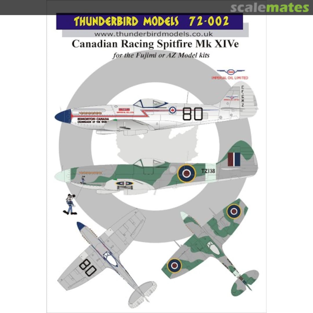 Boxart Canadian Racing Spitfires Mk XIVe 72-002 Thunderbird Models