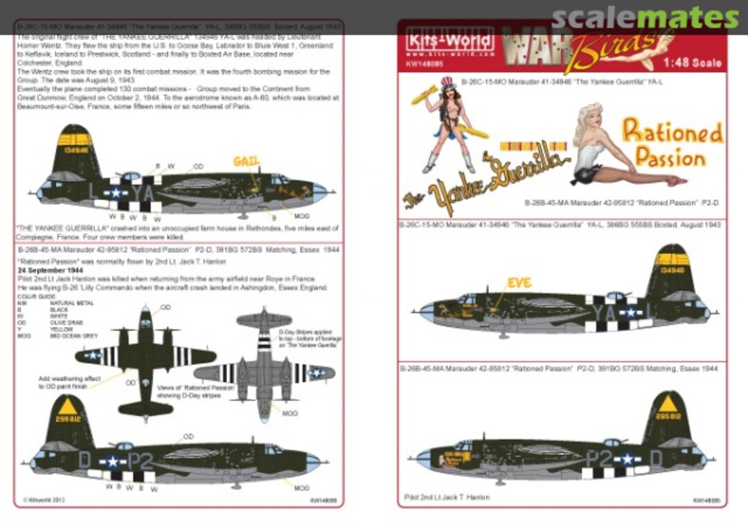 Boxart B-26B/C Marauders KW148085 Kits-World