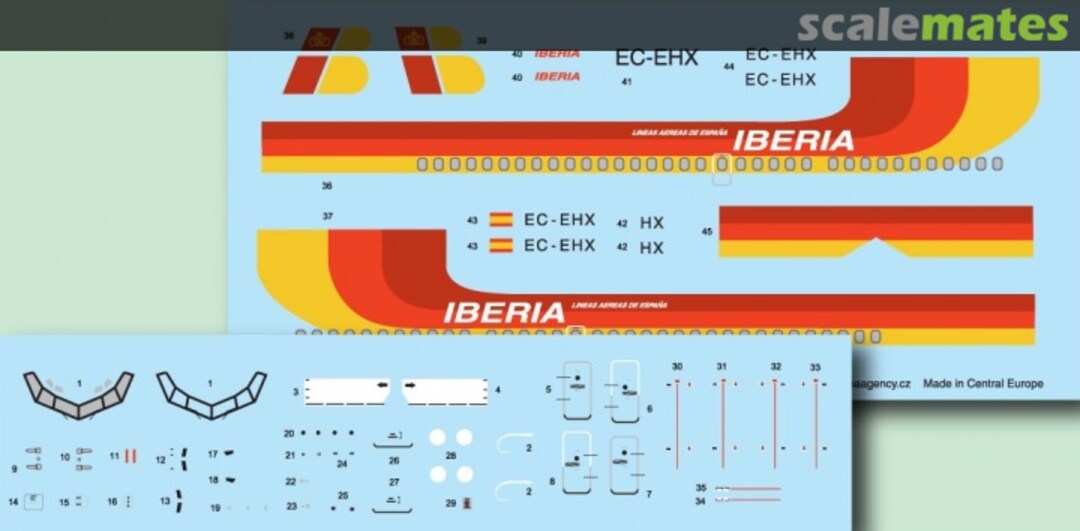 Boxart Boeing 737-300 Iberia BOA14407 BOA Decals