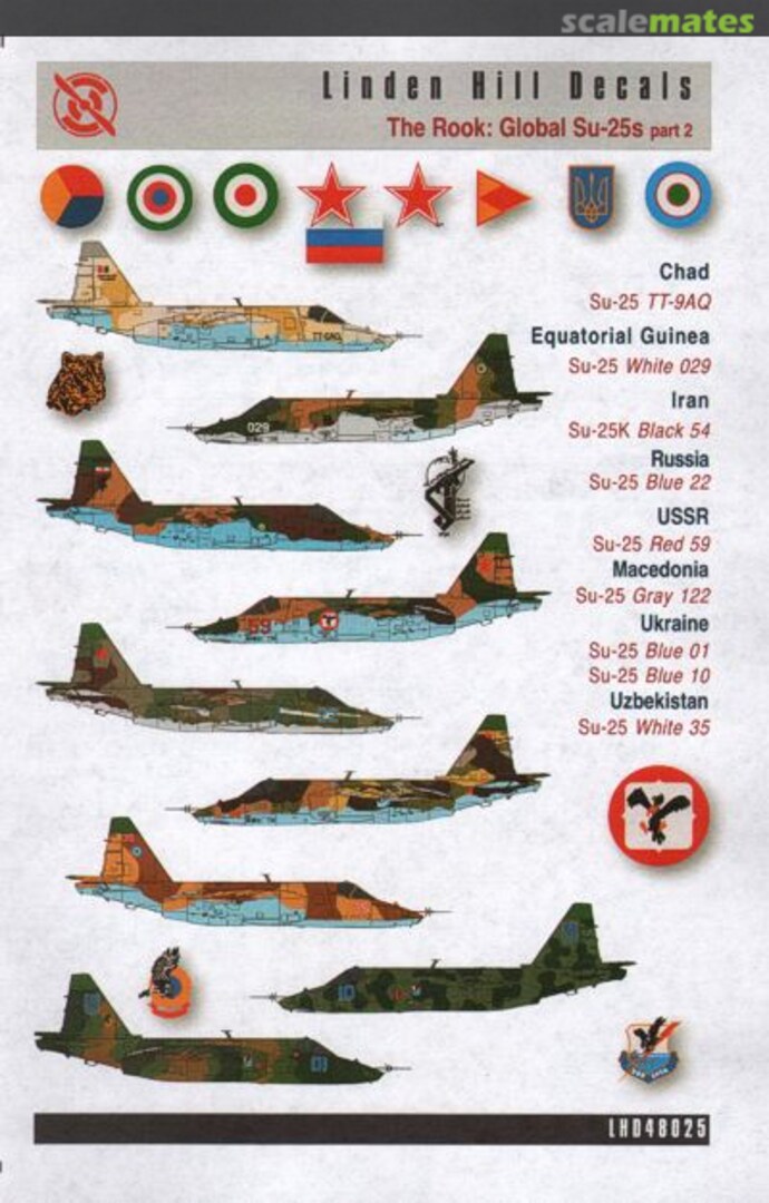 Boxart Globale Su-25 Frogfoot Part 2 LHD48025 Linden Hill Decals