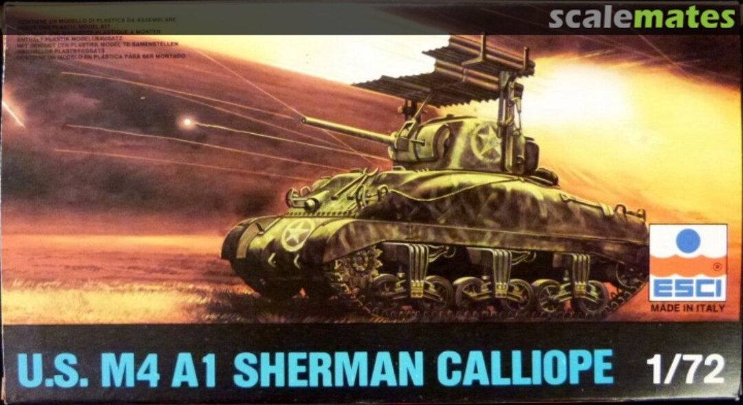 Boxart M4A1 Sherman Calliope 8059 ESCI