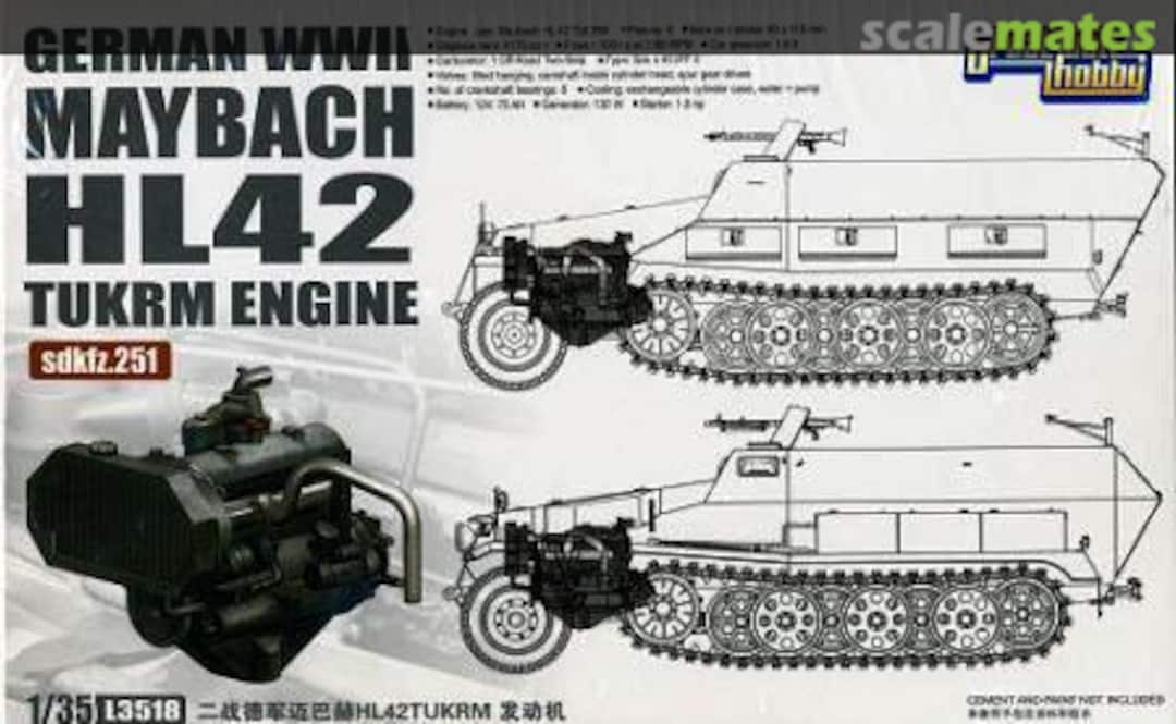 Boxart Maybach HL 42 TUKRM Engine L3518 Great Wall Hobby