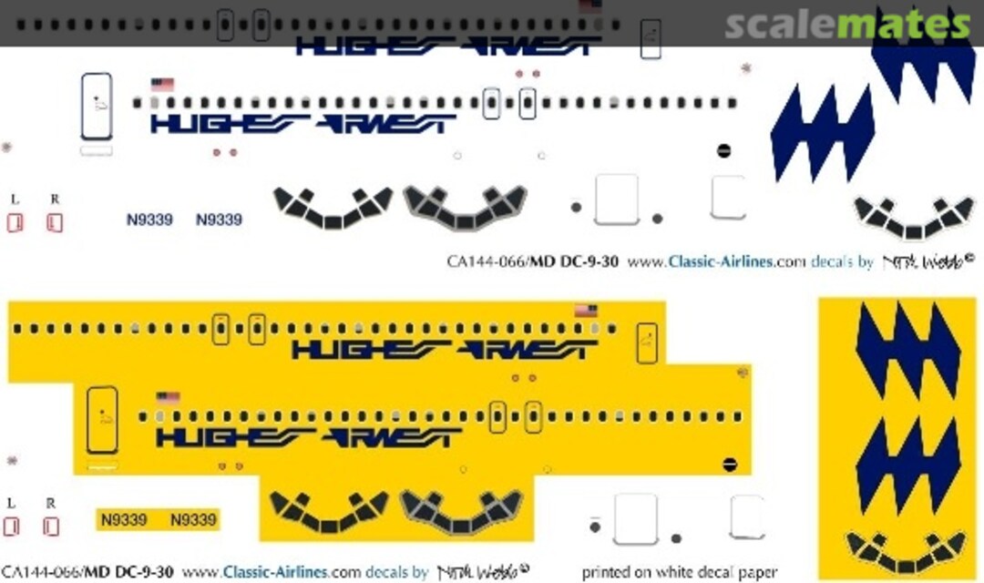 Boxart Hughes Airwest DC-9 CA144-066 Classic Airlines