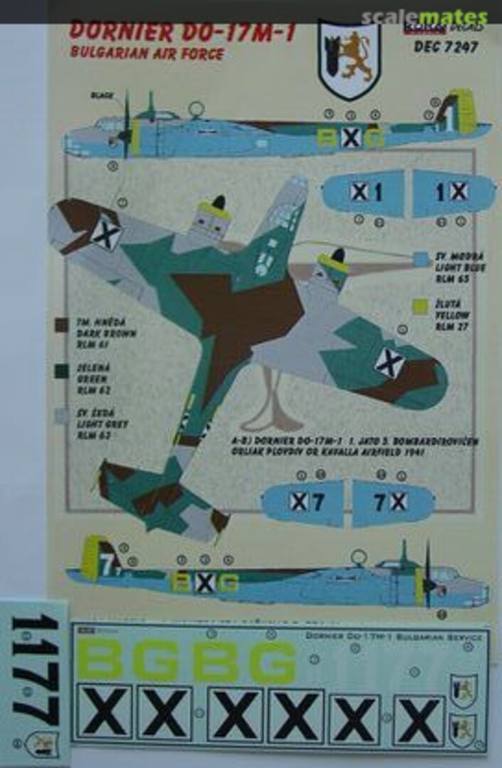 Boxart Dornier Do-17 M-1 DEC7247 Kora Models