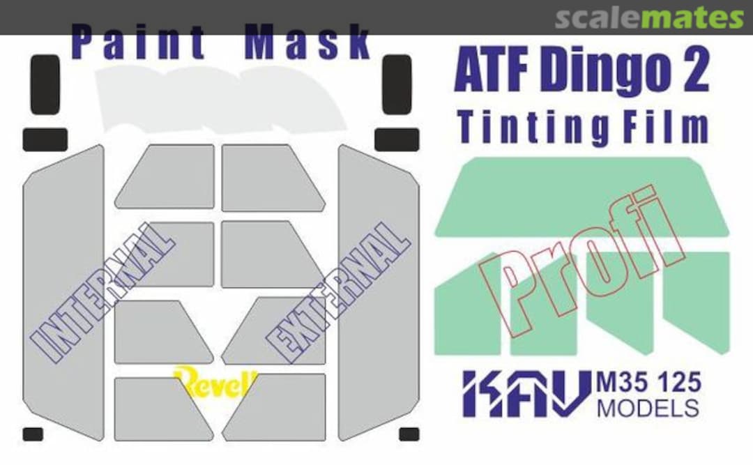 Boxart ATF Dingo 2 tinting film & paint masks KAV M35 125 KAV models