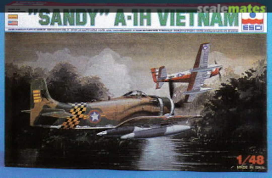 Boxart "Sandy" A-1H Vietnam 4075 ESCI