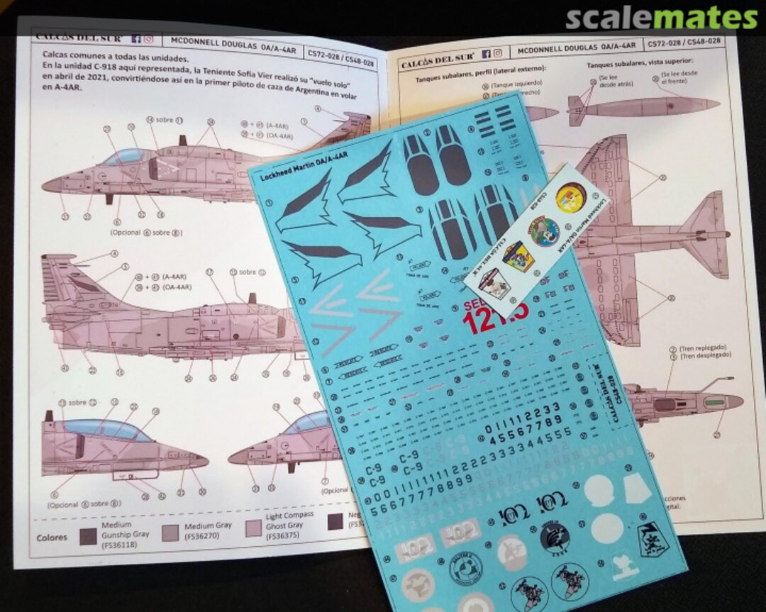 Contents McDonnell Douglas OA/A-4AR Fightinghawk - Fuerza Aerea Argentina CS48-028 Calcas del Sur