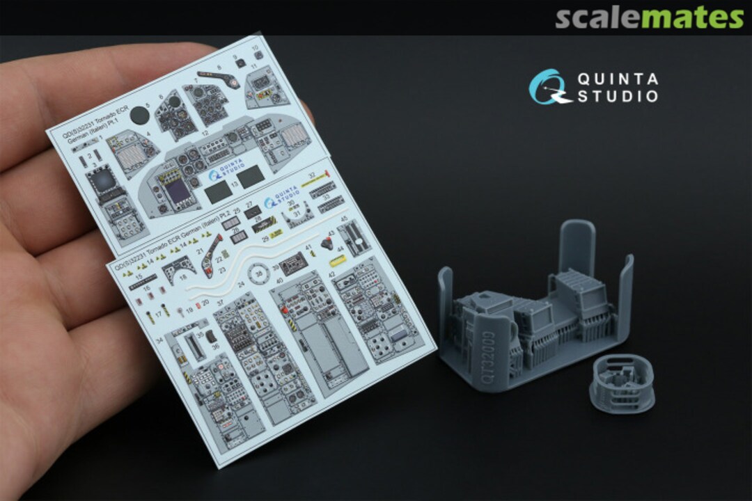 Contents Tornado ECR German ver. interior 3D decals (with 3D-printed resin parts) (small version) QDS+32231 Quinta Studio