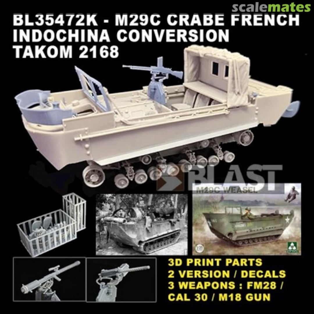 Boxart M29C Crabe French Indochina Conversion BL35472K Blast Models