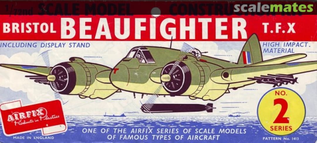 Boxart Bristol Beaufighter T.F.X 1413 Airfix