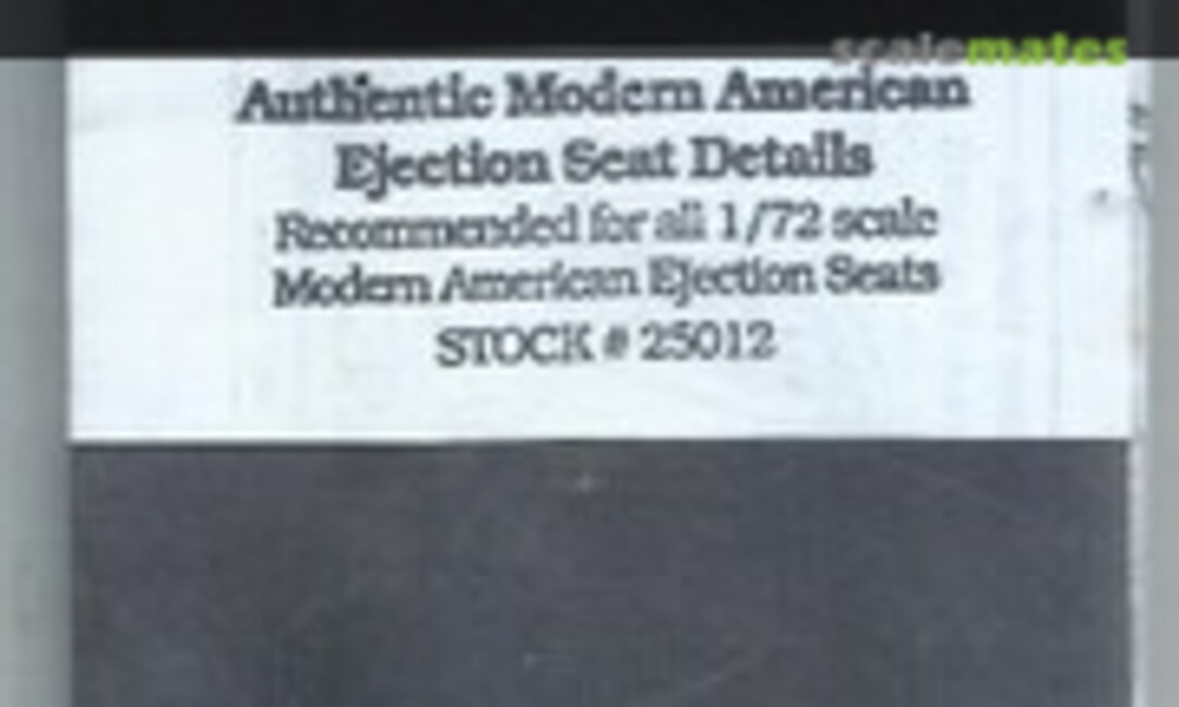 1:72 Modern American Ejection seat Details (True Details 25012)