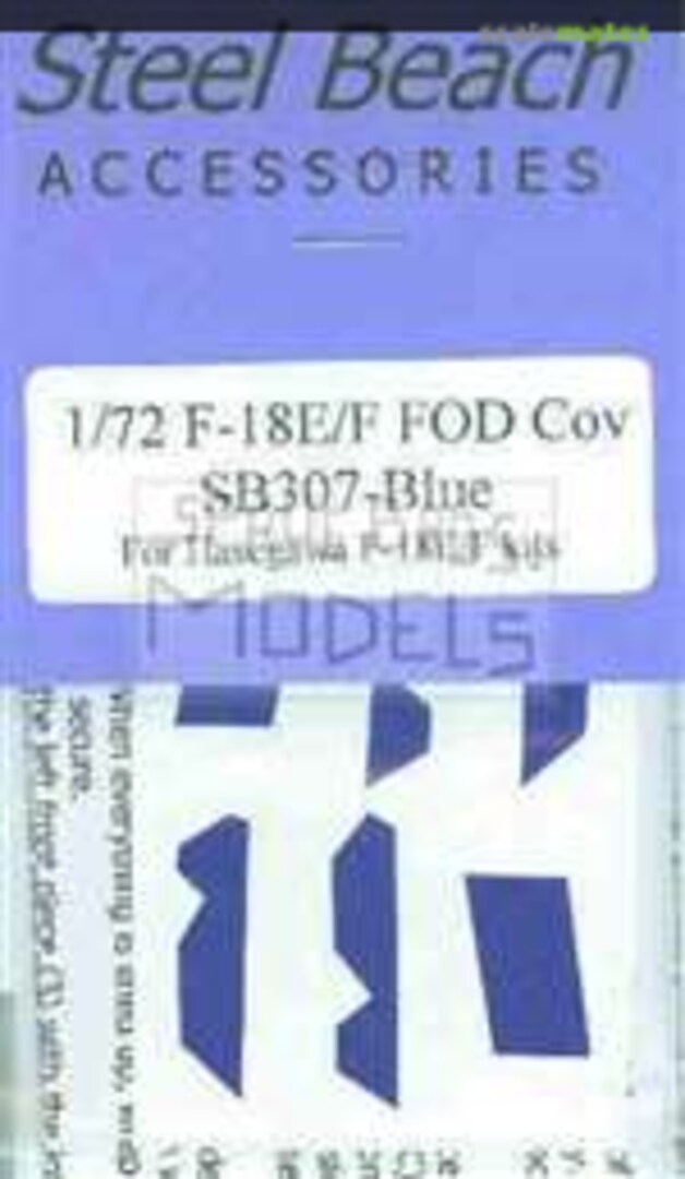 Boxart F-18E/F Super Hornet FOD Covers - Blue 73007 Steel Beach