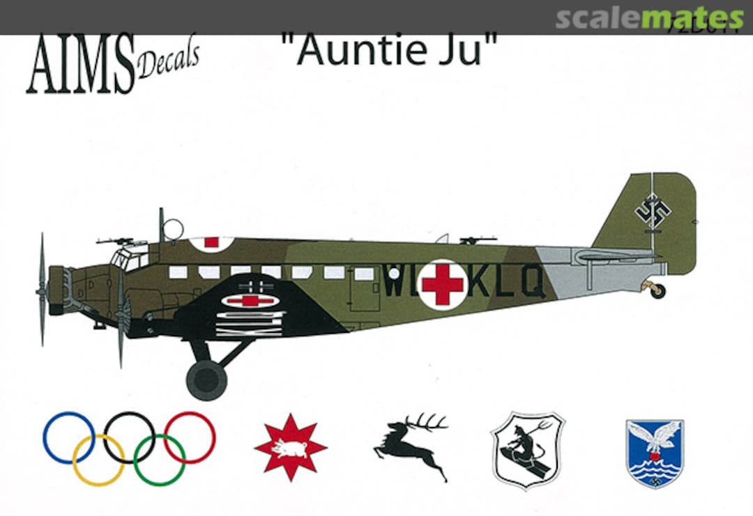 Boxart Junkers Ju 52 72D011 AIMS