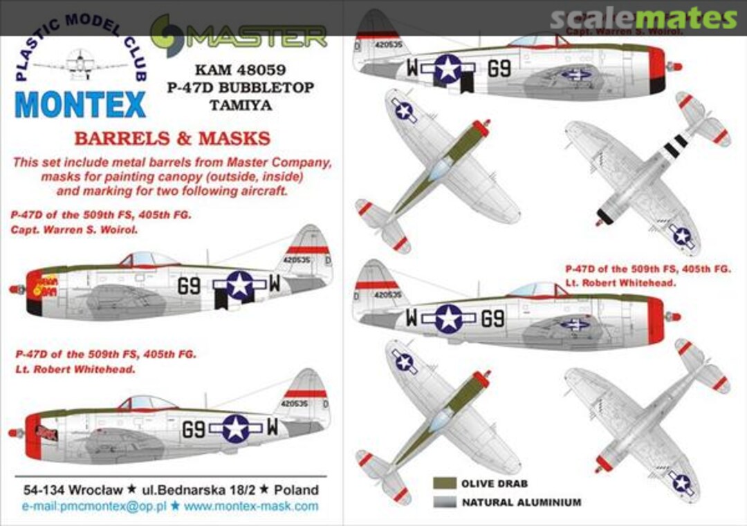 Boxart Republic P-47D Thunderbolt KAM48059 Montex