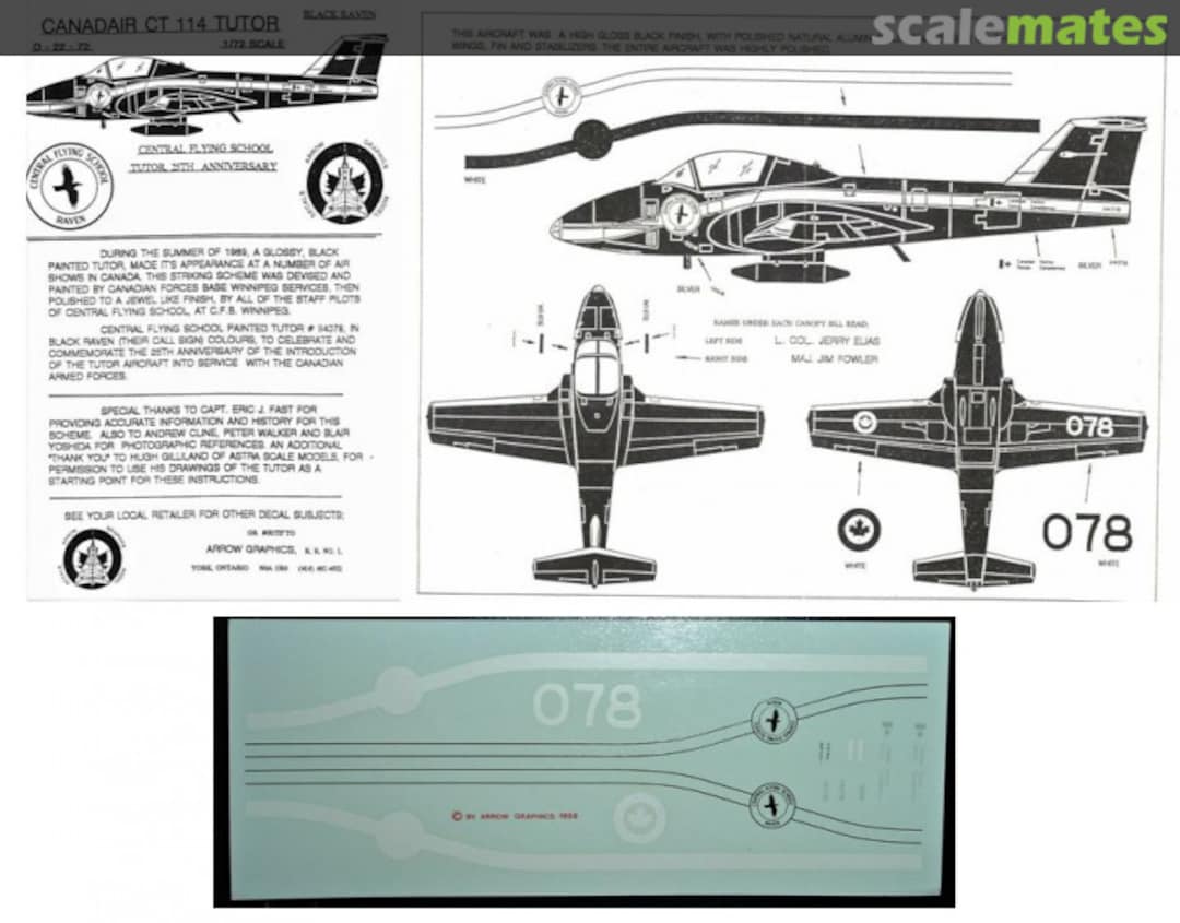 Boxart Canadair CT-114 Tutor D-22-72 Arrow Graphics