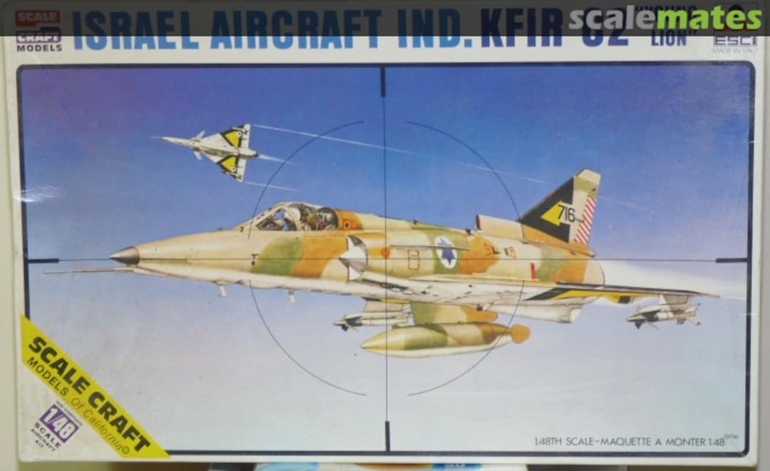 Boxart Israel Aircraft Ind. KFIR C2 SC-4007 ESCI/Scale Craft