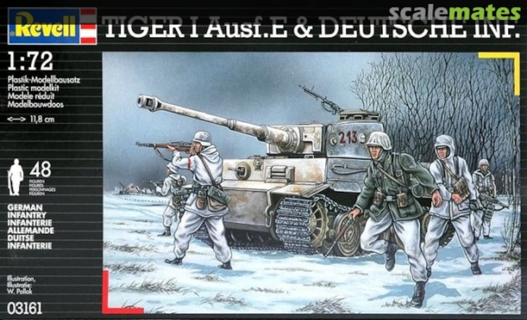 Boxart Tiger I Ausf. E & Deutsche Infanterie 03161 Revell