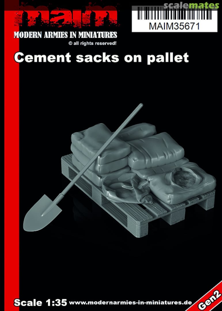 Boxart Cement Sacks on Pallet MAIM35671 MAiM