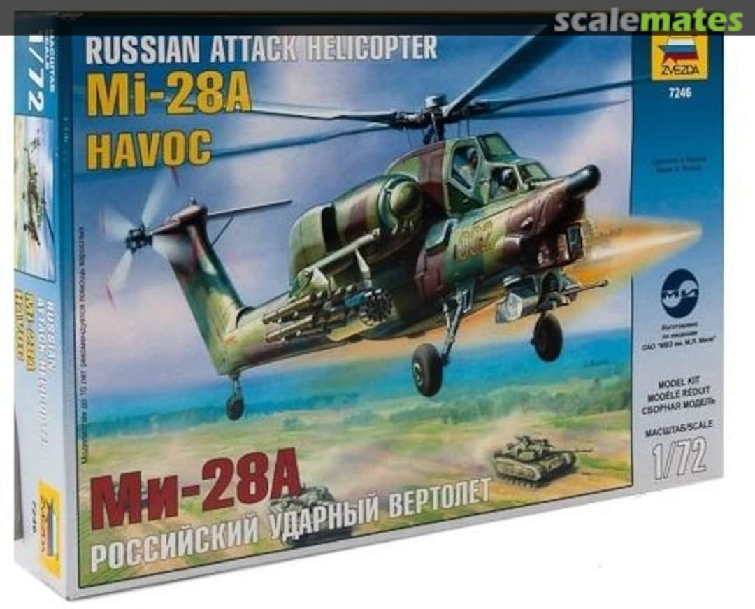 Boxart Russian Attack Helicopter Mi-28A Havoc 7246 Zvezda