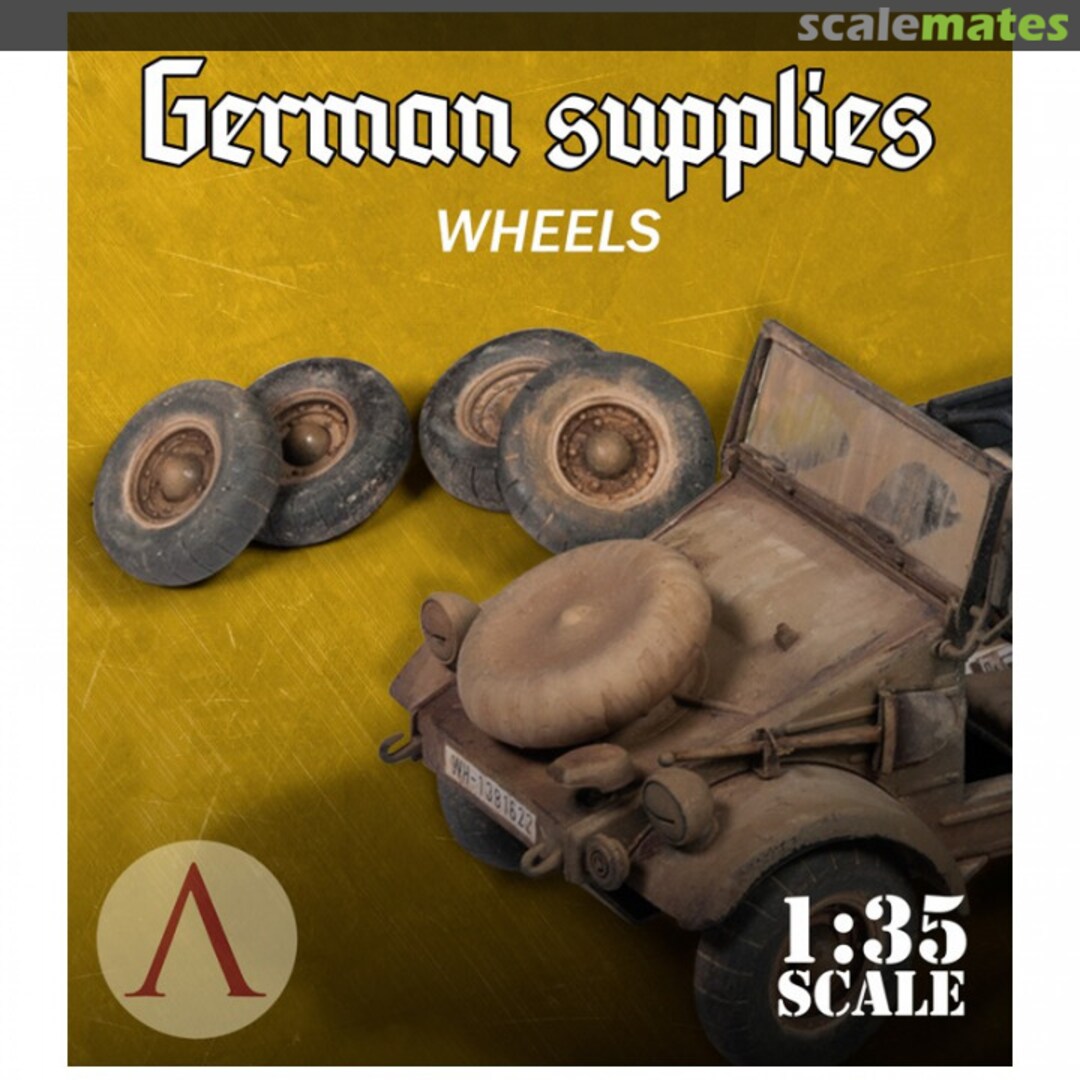 Boxart Balloon tires for Kubelwagen DAK SW35-013 SCALE75