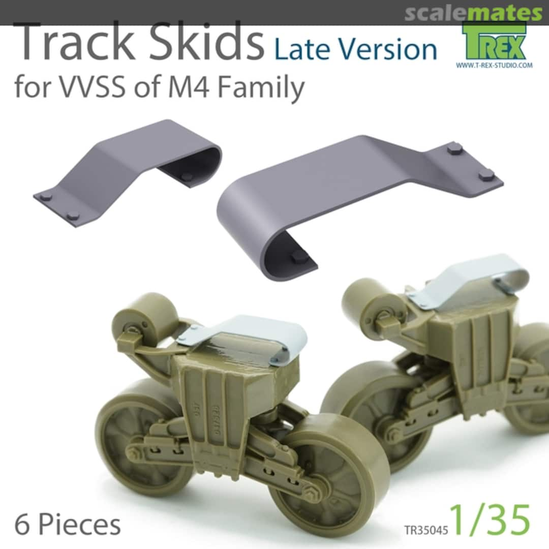 Boxart Track Skids Set (Late Version) for VVSS M4 Family TR35045 T-Rex Studio