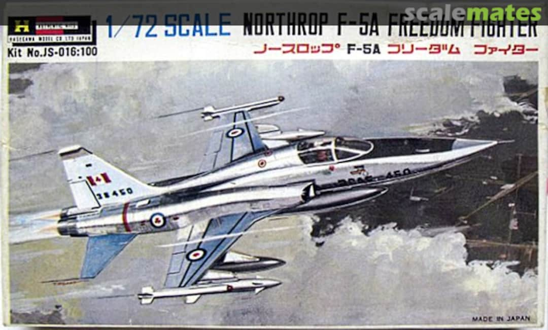 Boxart Northrop F-5A Freedom Fighter JS-016 Hasegawa