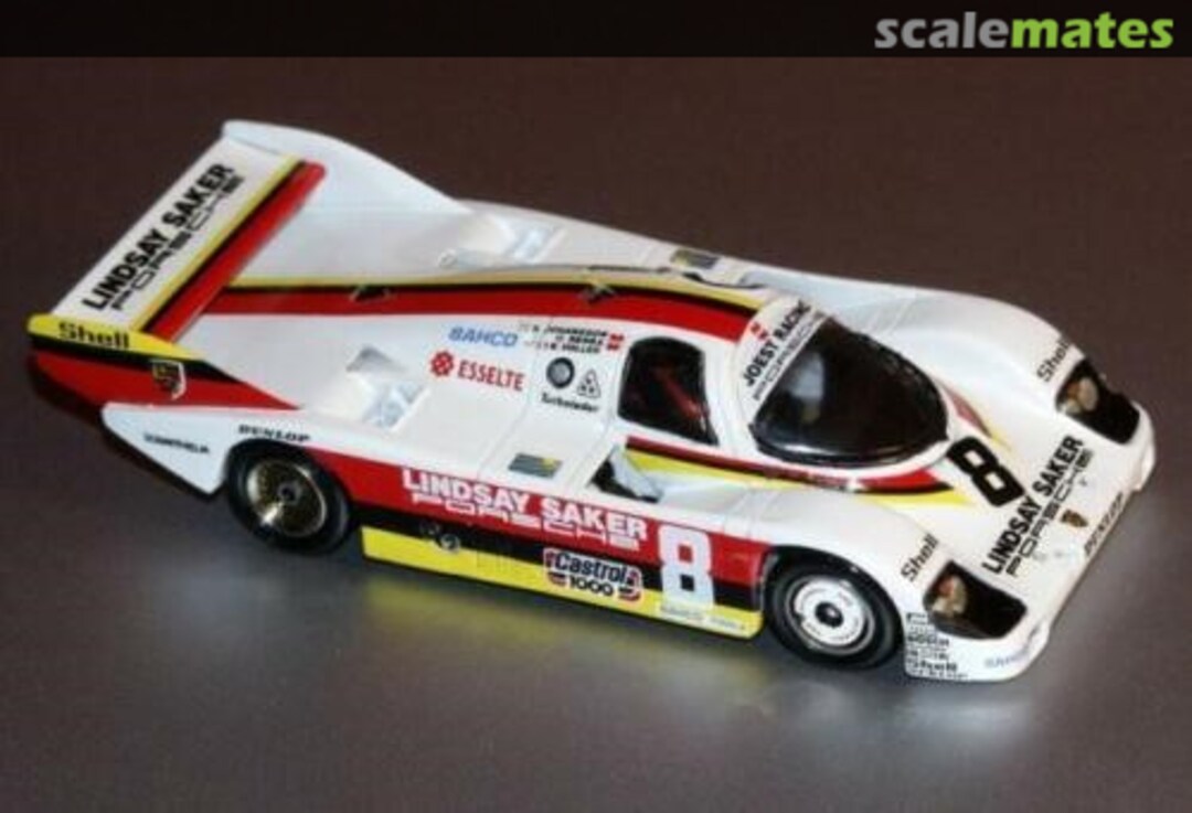 Boxart Lindsay Saker Porsche 956-962 #8 8saker83-24 Jim Heller Decals and Custom Cars