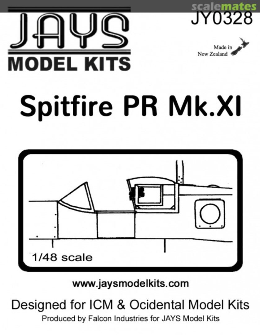 Boxart Spitfire PR Mk.XI Canopy JY0328 JAYS Model Kits