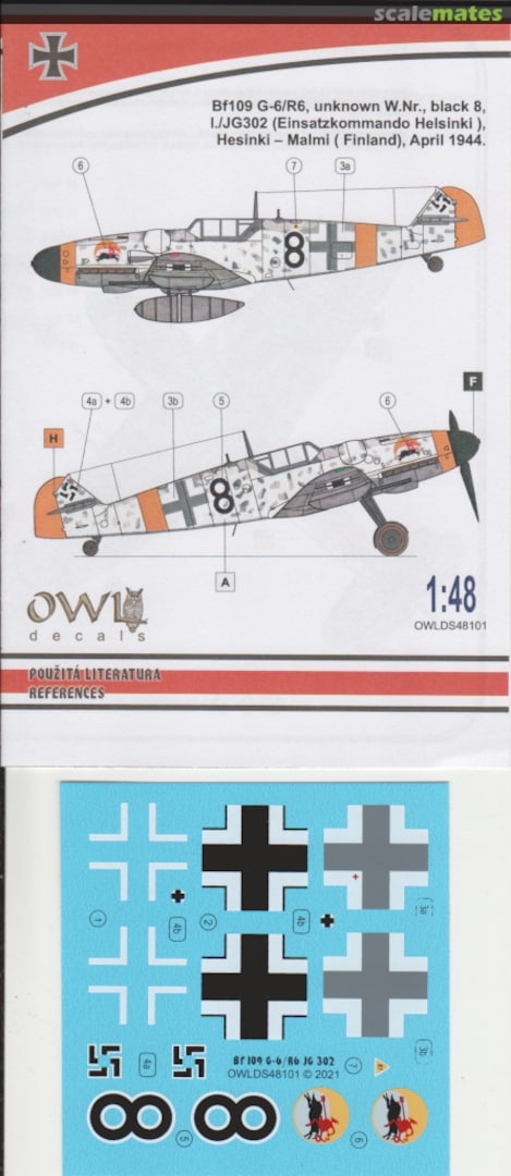 Boxart Messerschmitt Bf109G-6/R6 Finland April 1944 DS48101 OWL