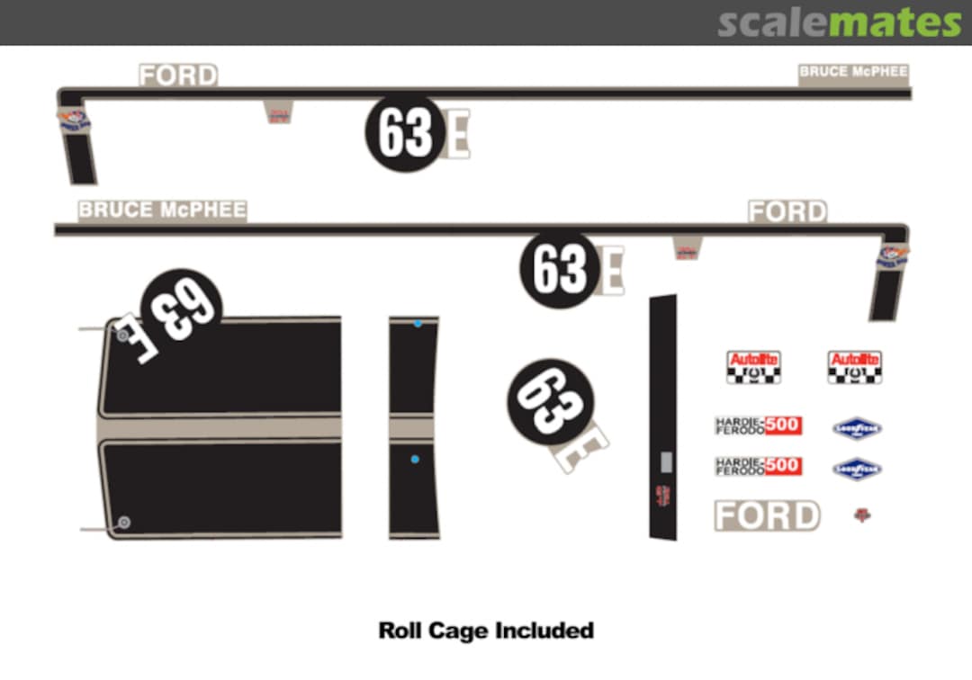 Boxart Ford Falcon XW - #63E Bathurst Decal Kit DDAAC015 DDA