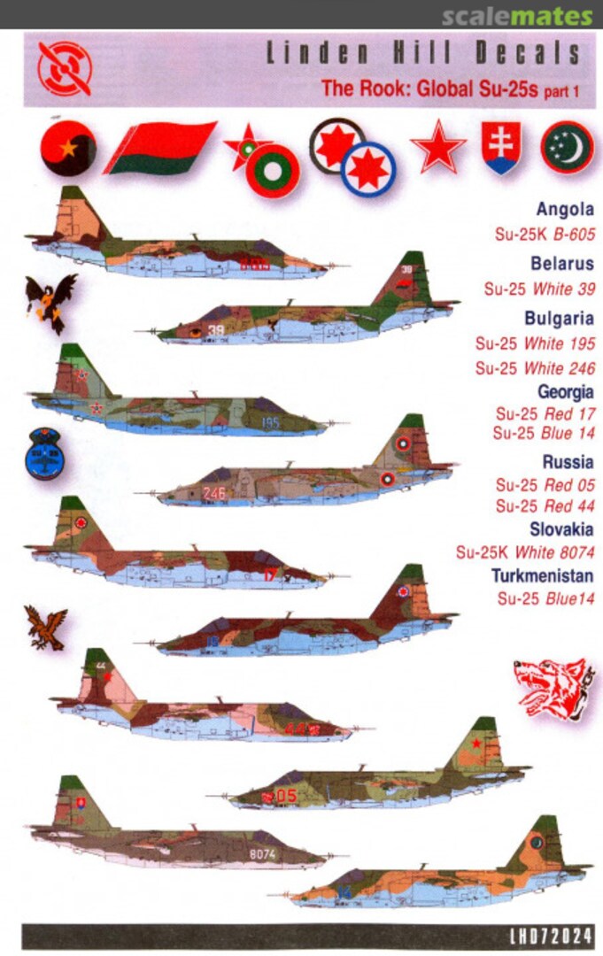 Boxart The Rook: Global Su-25s part 1 LHD72024 Linden Hill Decals