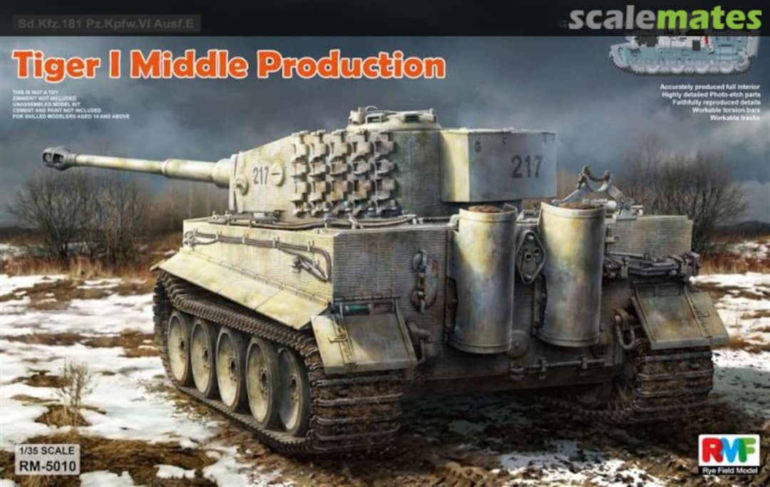 Boxart Tiger I Middle Production RM-5010 Rye Field Model