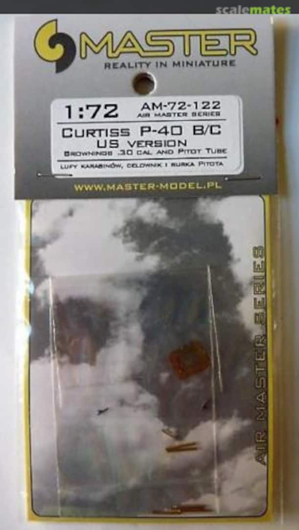 Boxart Curtiss P-40 B/C US Version .30cals and pitot tube AM-72-122 Master