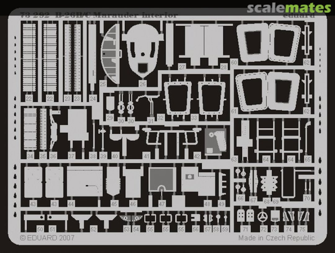 Boxart B-26B/C interior 73292 Eduard