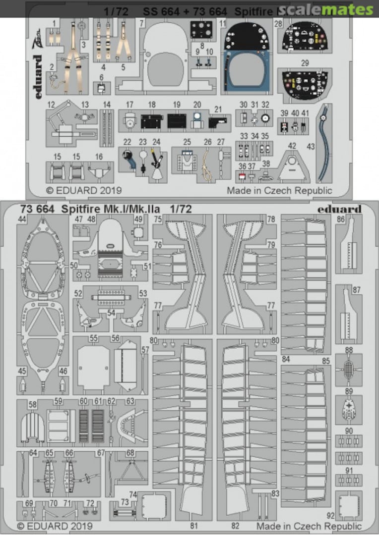 Boxart Spitfire Mk.I/Mk.IIa 73664 Eduard