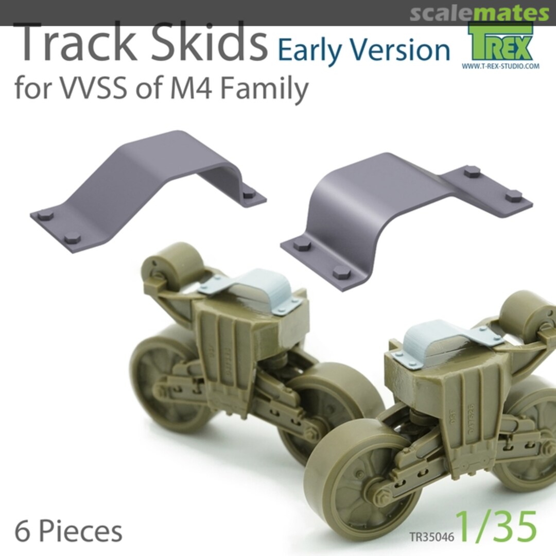 Boxart Track Skids Set (Early Version) for VVSS M4 Family TR35046 T-Rex Studio