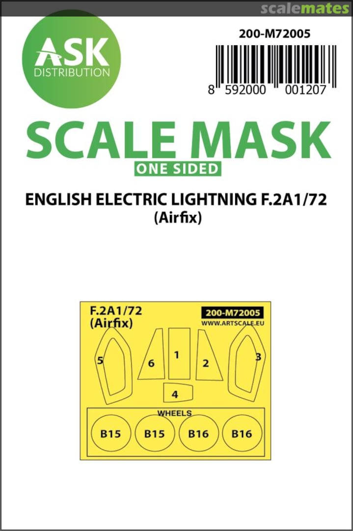 Boxart English Electric Lightning F.2A 200-M72005 ASK