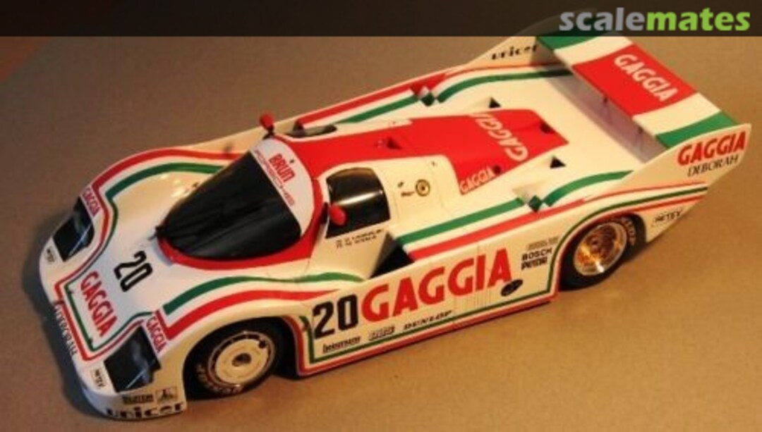 Boxart Porsche 956 - 962 Gaggia # 20 20gaggia24 Jim Heller Decals and Custom Cars