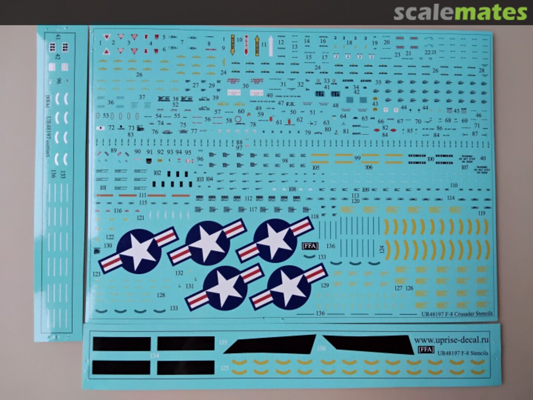 Contents F-8 Crusader stencils UR48197 UpRise